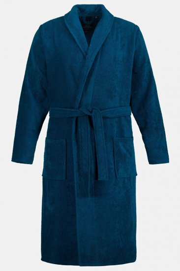 JP1880 Bathrobe Terry Navy - Μπουρνούζια/Πετσέτες - Ανδρικά μπουρνούζια μεγάλα μεγέθη