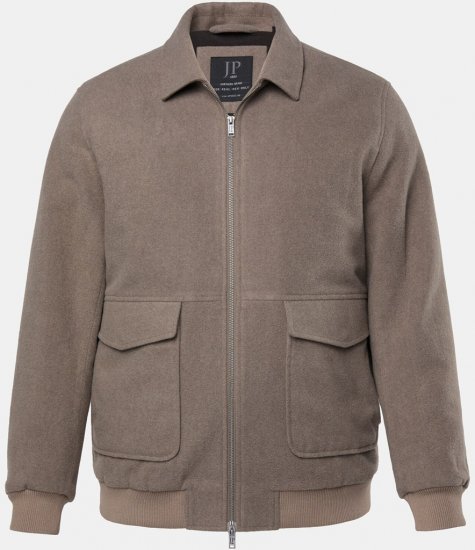 JP1880 Blouson Jacket Lightweight and Warm Brown - Μπουφάν - Aνδρικά μπουφαν μεγάλα μεγέθη