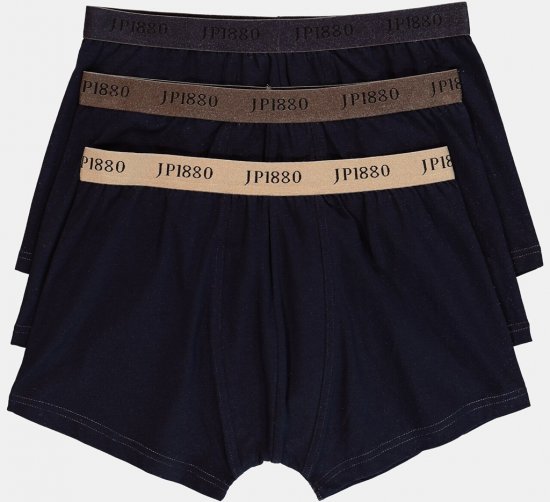 JP1880 FLEXNAMIC OEKO-TEX Boxer Shorts 3-Pack Dark Navy - Εσώρουχα/Μαγιό - Aνδρικά Εσώρουχα μεγάλα μεγέθη