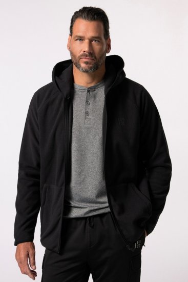 JAY-PI Ultra-light Fleece Jacket Black - φούτερ/Φούτερ με κουκούλα - φούτερ/Φούτερ με κουκούλα ανδρικά μεγάλα μεγέθη 
