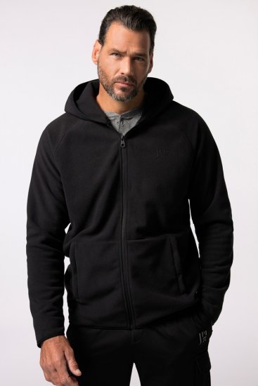 JAY-PI Ultra-light Fleece Jacket Black - φούτερ/Φούτερ με κουκούλα - φούτερ/Φούτερ με κουκούλα ανδρικά μεγάλα μεγέθη 
