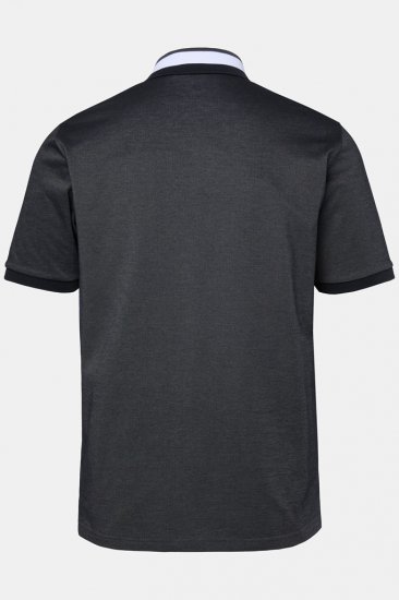 JAY-PI Quickdry Two-Tone Golf Poloshirt Black - Πόλο μπλουζάκια - Aνδρικά μπλουζακια πολο μεγάλα μεγέθη