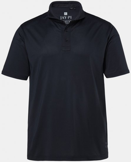 JAY-PI Quickdry Polo Short Sleeve Black - Πόλο μπλουζάκια - Aνδρικά μπλουζακια πολο μεγάλα μεγέθη