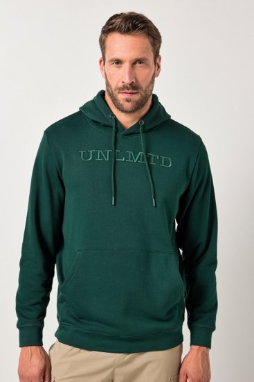 JAY-PI Hoodie UNLMTD Green - φούτερ/Φούτερ με κουκούλα - φούτερ/Φούτερ με κουκούλα ανδρικά μεγάλα μεγέθη 