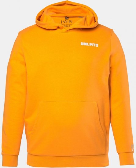 JAY-PI Hoodie UNLMTD Orange - φούτερ/Φούτερ με κουκούλα - φούτερ/Φούτερ με κουκούλα ανδρικά μεγάλα μεγέθη 