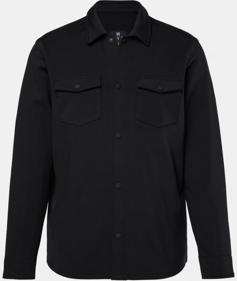 JAY-PI FLEXNAMIC® Sweat-Overshirt Black - Μπουφάν - Aνδρικά μπουφαν μεγάλα μεγέθη