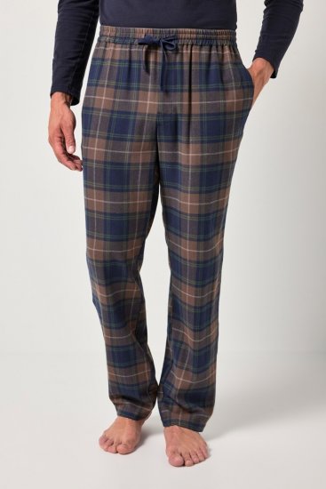 JP1880 Pyjama Trousers Flannel Check Brown - Εσώρουχα/Μαγιό - Aνδρικά Εσώρουχα μεγάλα μεγέθη