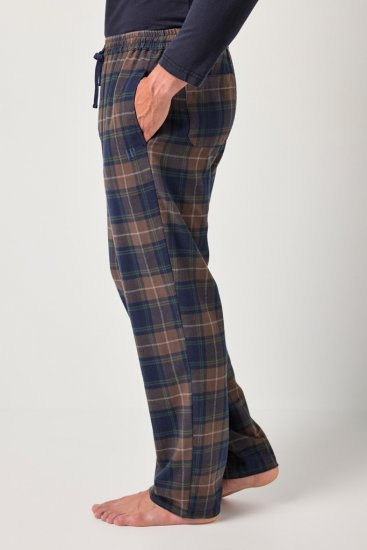 JP1880 Pyjama Trousers Flannel Check Brown - Εσώρουχα/Μαγιό - Aνδρικά Εσώρουχα μεγάλα μεγέθη