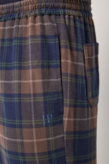 JP1880 Pyjama Trousers Flannel Check Brown - Εσώρουχα/Μαγιό - Aνδρικά Εσώρουχα μεγάλα μεγέθη