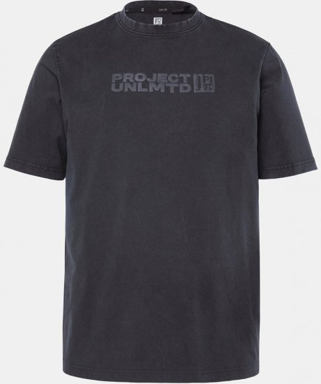 JAY-PI Flexnamic Vintage T-Shirt Black - Μακό μπλουζάκια - Aνδρικά μπλουζεσ μεγάλα μεγέθη