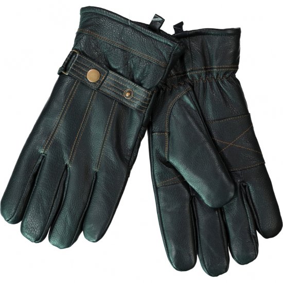 JP1880 Gloves Leather Warm Lining Black - Αξεσουάρ - 