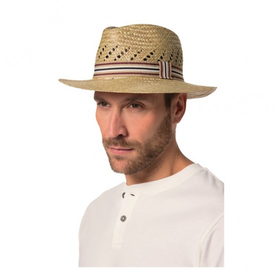 JP1880 Straw Hat Woven Yellow - Αξεσουάρ - 