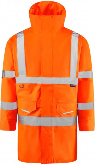 Leo Tawstock EcoViz 4K Baffle Lined Anorak Hi-Vis Orange - Μπουφάν υψηλής ορατότητας - Μπουφάν υψηλής ορατότητας σε μεγάλα μεγέθη