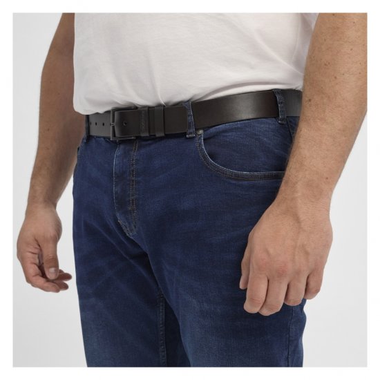 North Latitude Belt Black - Ζώνες - Ανδρικές ζώνες μεγάλα μεγέθη