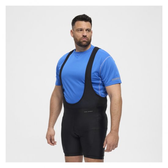 North Latitude Sport Bike Shorts With Suspenders Black - Ρούχα ποδηλασίας - 