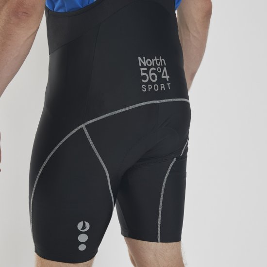 North Latitude Bike Shorts With Suspenders Black TALL - Αθλητικά ρούχα & Outdoor - Aθλητικα ρούχα μεγάλα μεγέθη ανδρικά