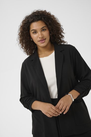 Kaffe Curve Pheolo 3/4 Sleeve Blazer Black Deep - Μπλέιζερ - 