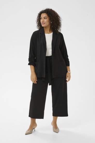 Kaffe Curve Pheolo 3/4 Sleeve Blazer Black Deep - Μπλέιζερ - 