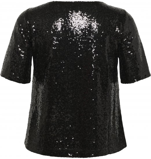 Kaffe Curve Mirana Sequin Blouse Black - Μπλούζες - 