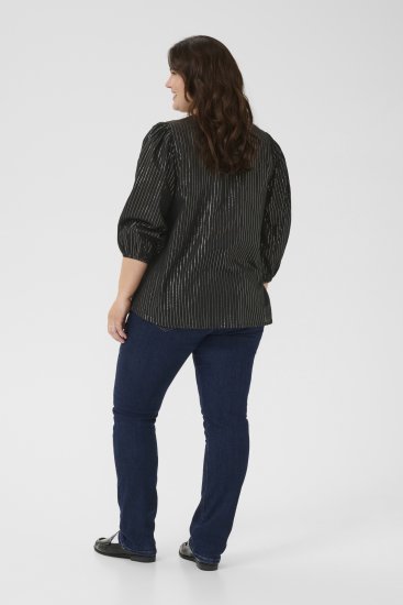 Kaffe Curve Luisa Blouse Black Deep - Μπλούζες - 