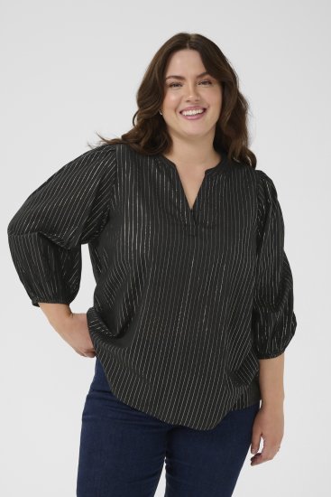 Kaffe Curve Luisa Blouse Black Deep - Μπλούζες - 