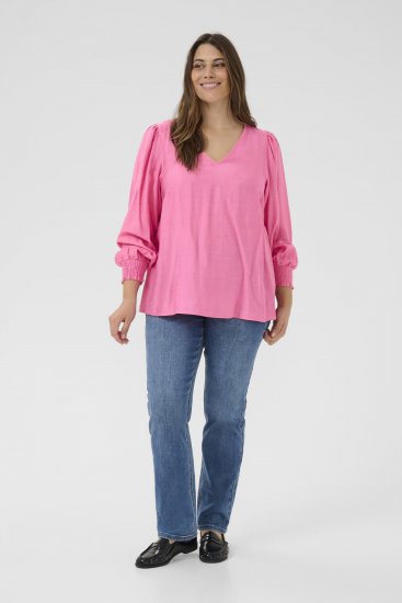 Kaffe Curve Sofia Blouse Pink Power - Μπλούζες - 