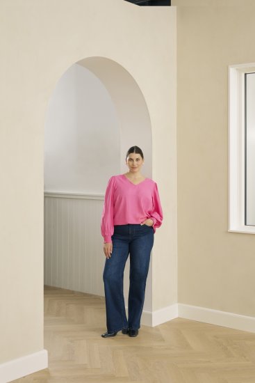 Kaffe Curve Sofia Blouse Pink Power - Μπλούζες - 