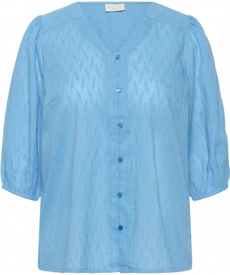 Kaffe Curve Gabby Blouse Azure Blue - Μπλούζες - 