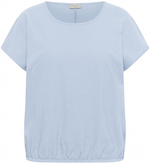 Kaffe Curve Nana Μπλούζα με κοντό μανίκι Μπλε - Πουκάμισα και τουνίκ - 