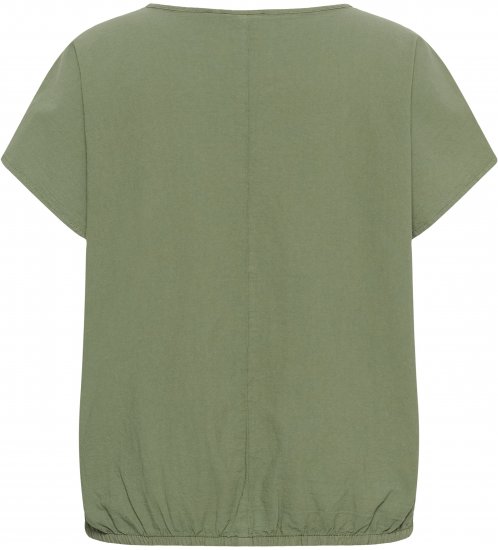 Kaffe Curve Nana Μπλούζα με κοντό μανίκι Πράσινο - Πουκάμισα και τουνίκ - 