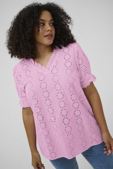 Kaffe Curve Dina Blouse Pink Frosting - Μπλούζες - 
