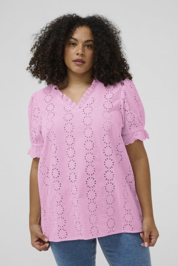Kaffe Curve Dina Blouse Pink Frosting - Μπλούζες - 