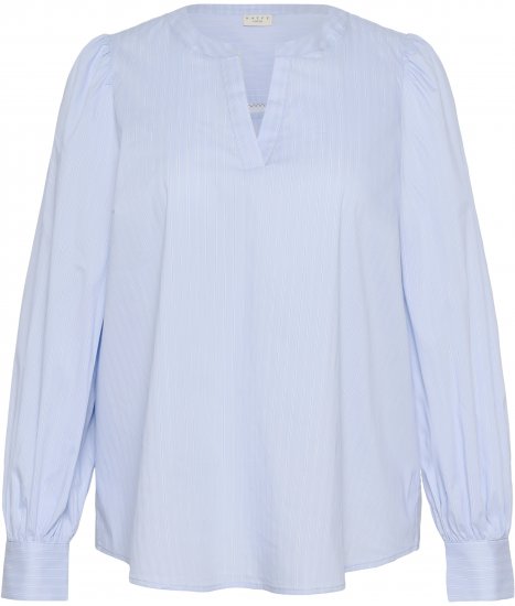 Kaffe Curve Juda Blouse Nantucket Breeze Stripe Blue - ΓΥΝΑΙΚΕΊΑ ΡΟΎΧΑ 40-66 - 