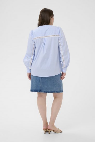 Kaffe Curve Juda Blouse Nantucket Breeze Stripe Blue - ΓΥΝΑΙΚΕΊΑ ΡΟΎΧΑ 40-66 - 