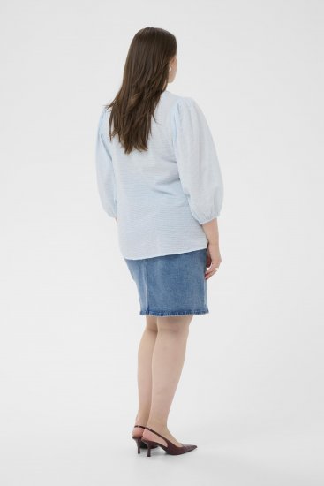 Kaffe Curve Penelopia Blouse Nantucket Breeze Blue - Μπλούζες - 