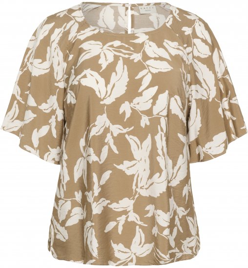 Kaffe Curve Marla Blouse Oak Chalk Leaf - Μπλούζες - 