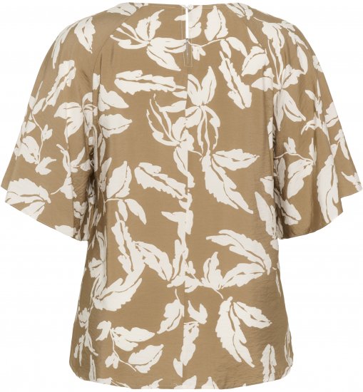 Kaffe Curve Marla Blouse Oak Chalk Leaf - Μπλούζες - 