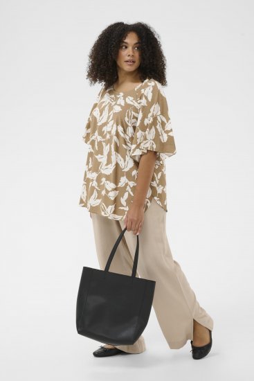 Kaffe Curve Marla Blouse Oak Chalk Leaf - Μπλούζες - 