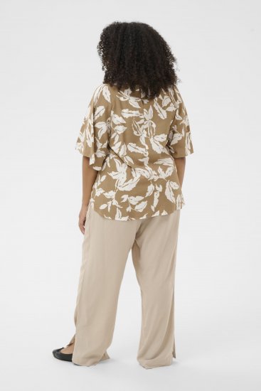 Kaffe Curve Marla Blouse Oak Chalk Leaf - Μπλούζες - 