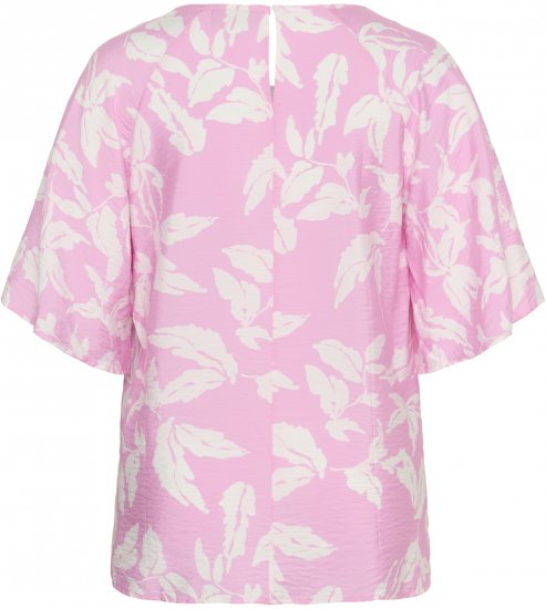 Kaffe Curve Marla Blouse Pink Frosting Chalk Leaf - Μπλούζες - 