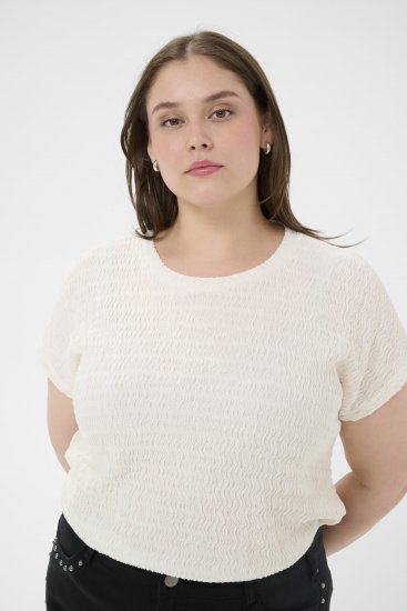 Kaffe Curve Felice Blouse Chalk - Μπλούζες - 