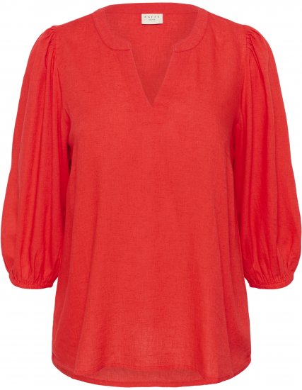 Kaffe Curve Mille Blouse Poppy Red - Μπλούζες - 