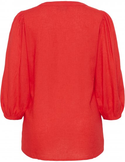 Kaffe Curve Mille Blouse Poppy Red - Μπλούζες - 