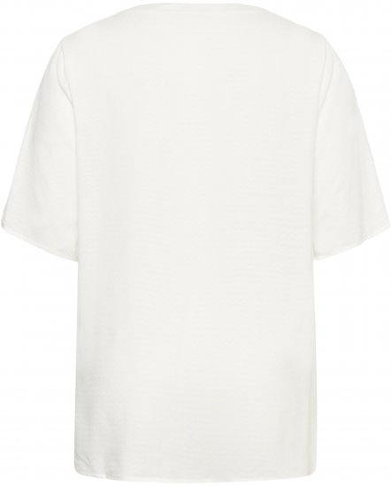 Kaffe Curve Mina Lace Blouse Chalk White - Πουκάμισα και τουνίκ - 