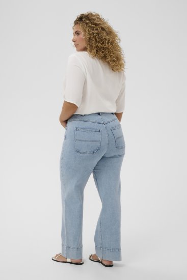 Kaffe Curve Mina Lace Blouse Chalk White - Πουκάμισα και τουνίκ - 