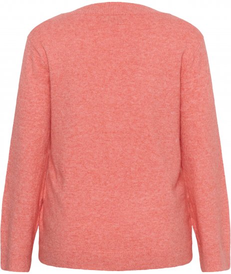Kaffe Curve Jilanda V-Neck Pullover Red - Πουλόβερ και πλεκτά - 