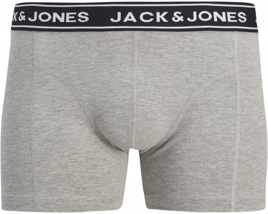 Jack & Jones Hector Solid Trunks 5-Pack Grey - Μποξεράκια - μποξερακια ανδρικά μεγάλα μεγέθη