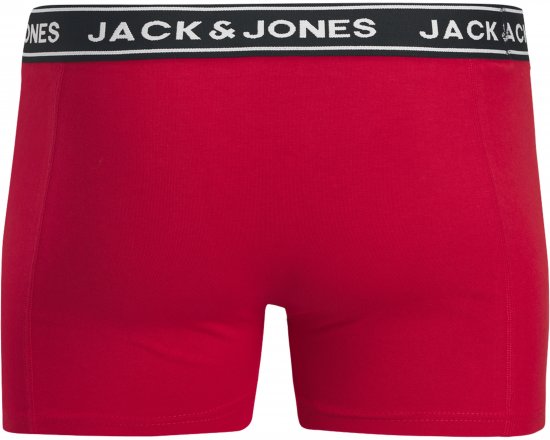 Jack & Jones Hector Solid Trunks 3-Pack Navy/Red/Grey - Μποξεράκια - μποξερακια ανδρικά μεγάλα μεγέθη