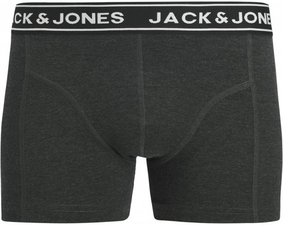 Jack & Jones Hector Solid Trunks 3-Pack Navy/Red/Grey - Μποξεράκια - μποξερακια ανδρικά μεγάλα μεγέθη