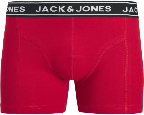 Jack & Jones Hector Solid Trunks 3-Pack Navy/Red/Grey - Μποξεράκια - μποξερακια ανδρικά μεγάλα μεγέθη